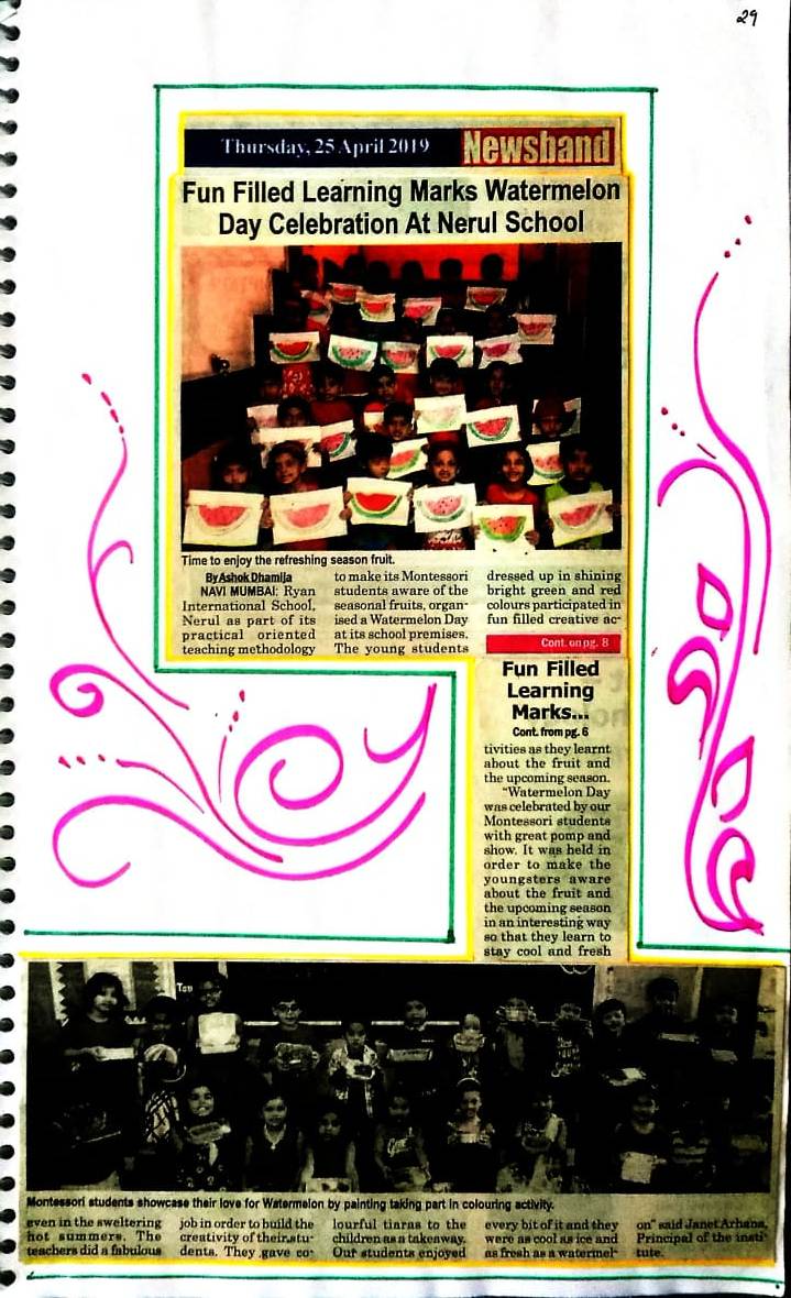 Watermelon Day - Ryan International School, Nerul